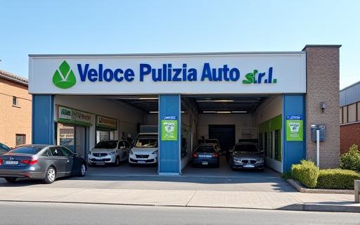 Exterior view of the Veloce Pulizia Auto S.r.l. office building.